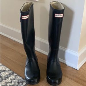 Hunter Tall Rain boots - Matte Navy
